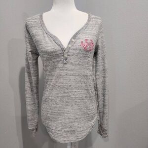 Bobbie Brooks Women's Waffle-Knit Pajama Top, size large